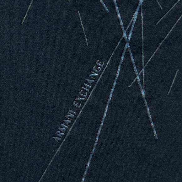 Armani Exchange T Shirt Milano New York Lines Black Short Sleeve XL X-Large - Picture 7 of 9